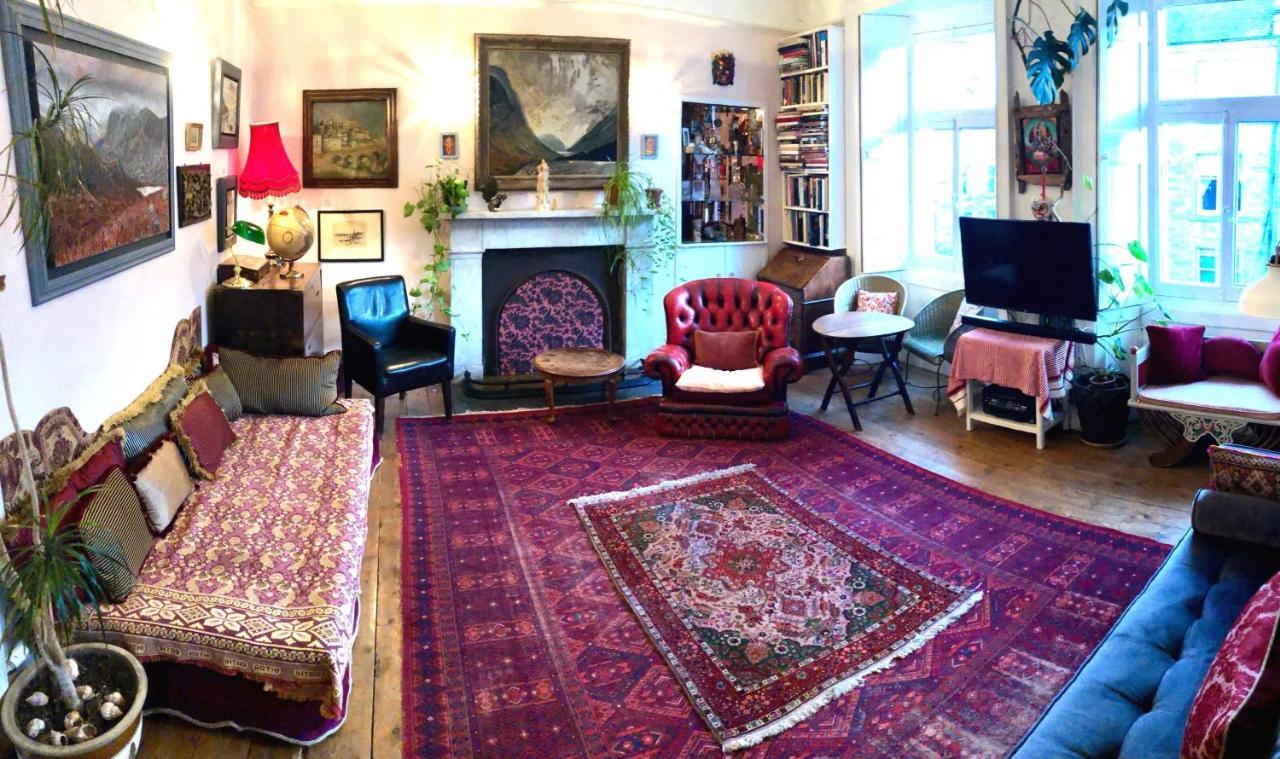 Central Apartment With Parking, Original Art And Antiques Edinburg Exteriör bild